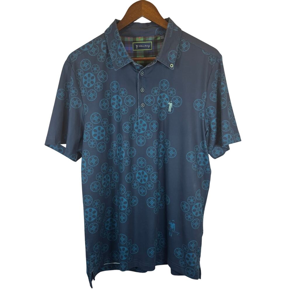 William Murray Mens M Golf Polo Shirt Movie Reel Lightweight Stretch Performance - Picture 2 of 13